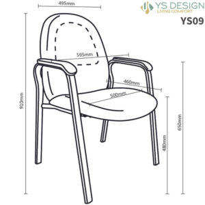 YS09 Bronte Chair Dimensions