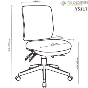 YS117 Aviator Chair Dimensions