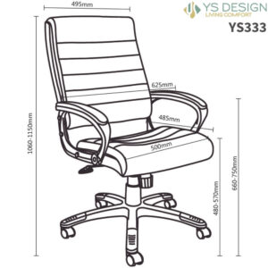 YS333 Capri Chair Dimensions