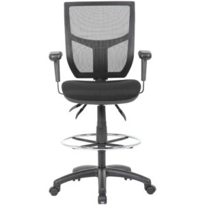 YS130AD Halo Drafting Chair with Arms Front