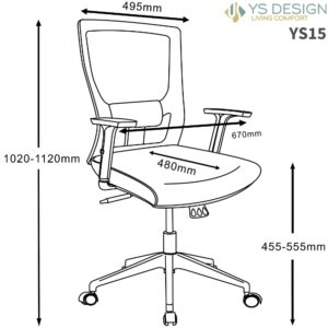 YS15 Astro Chair Dimensions